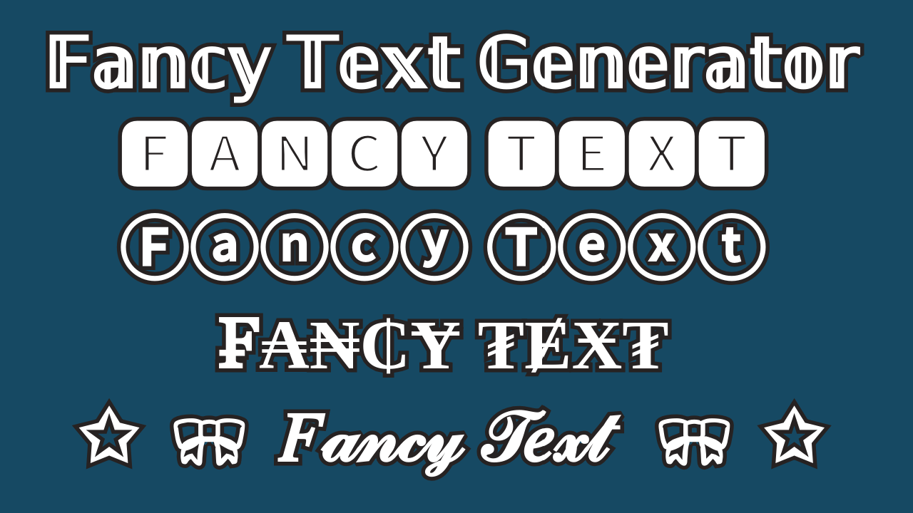 art fancy font generator